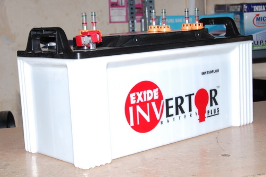 exide inverter plus 150ah battery Very low maintenance: Special hybrid alloy system, High reliability and extended cycle life: Ribbed free polyethylene pocket type separator along with texturized glass mat - double clad separation protects the design against internal short. Thick plate construction with special paste formulation. Hybrid alloy system for withstanding high ambient operating conditions as prevalent in India, Easy maintenance: Float/Float guide to indicate electrolyte level. Bolted type terminals fitted with shroud for easy connection, Instant state of charge indication: Magic Eye enables instant state of charge without having to open the plugs, Clean top with no surface leakage and fumes: Side vented design fitted with micro porous filter disc