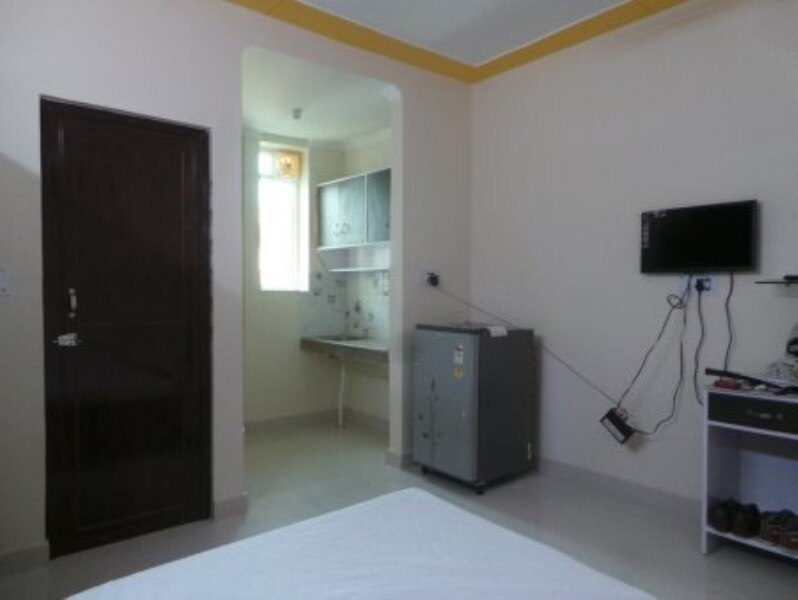 Description :
PG Room has :
The building is Wi-Fi enabled so unlimited Internet access available
• RO Purified drinking Water & Hygenic food from in-house kitchen served two times inside the room.
Facilities:
• Fully Furnished Rooms
• 24 hours water facility
• Geyser
• Furniture including bed Mattress, wardrobs
• Study table chair
• LCD TV
• Fridge
• AC (Air Condition)
• intercom
• Wifi Internet and cable connection• house keeping
• Parking space
• 24 Hours Security Guard
• 100% Secure for girls