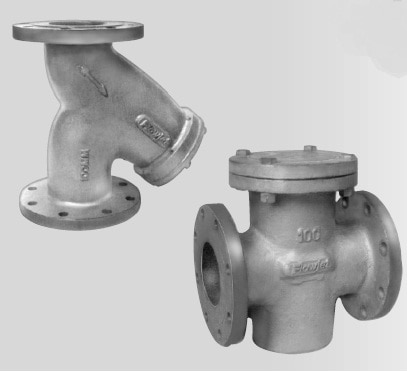 CI Y STRAINER AND POT STRAINER FLANGED