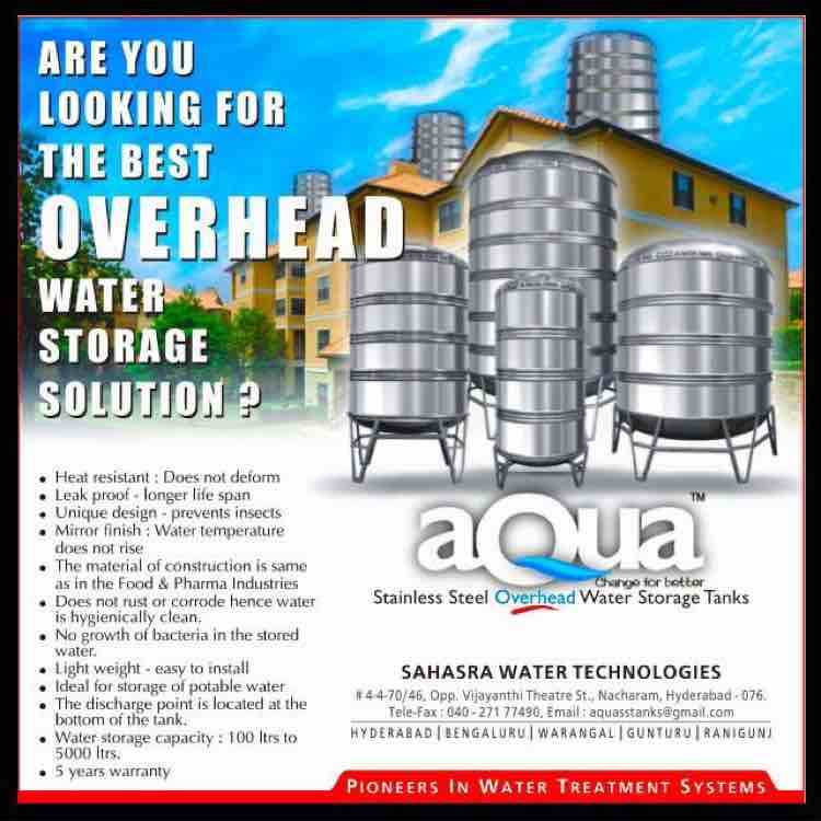 Stainless steel tanks capacities from 50 litres to 5000 Liters in ss 304 & 316 for more details call 9885655133