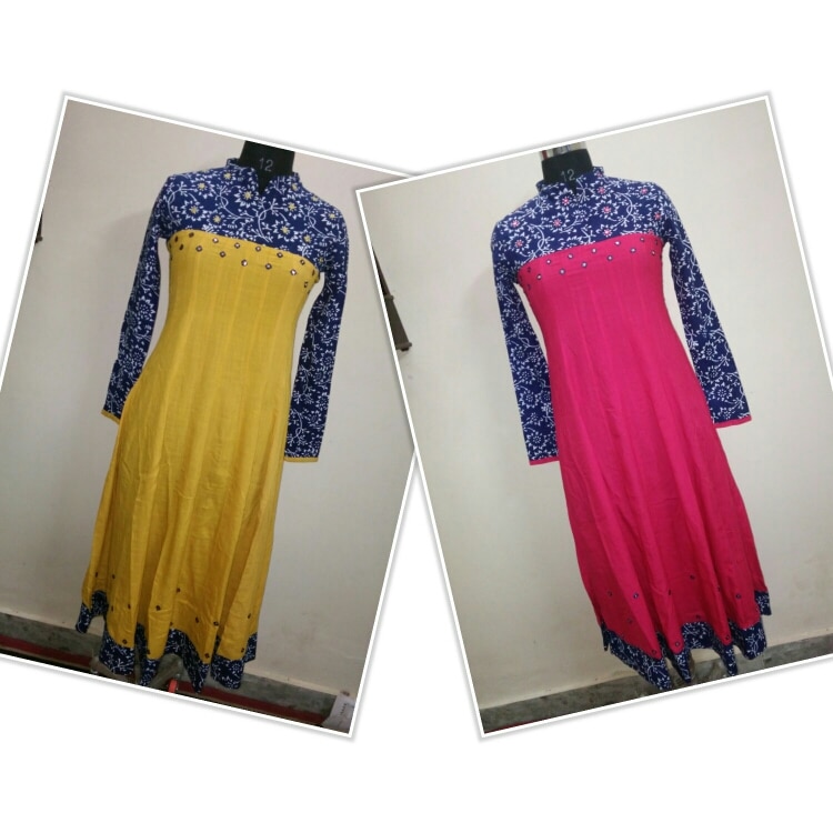 riyon slub fabric with embroidery