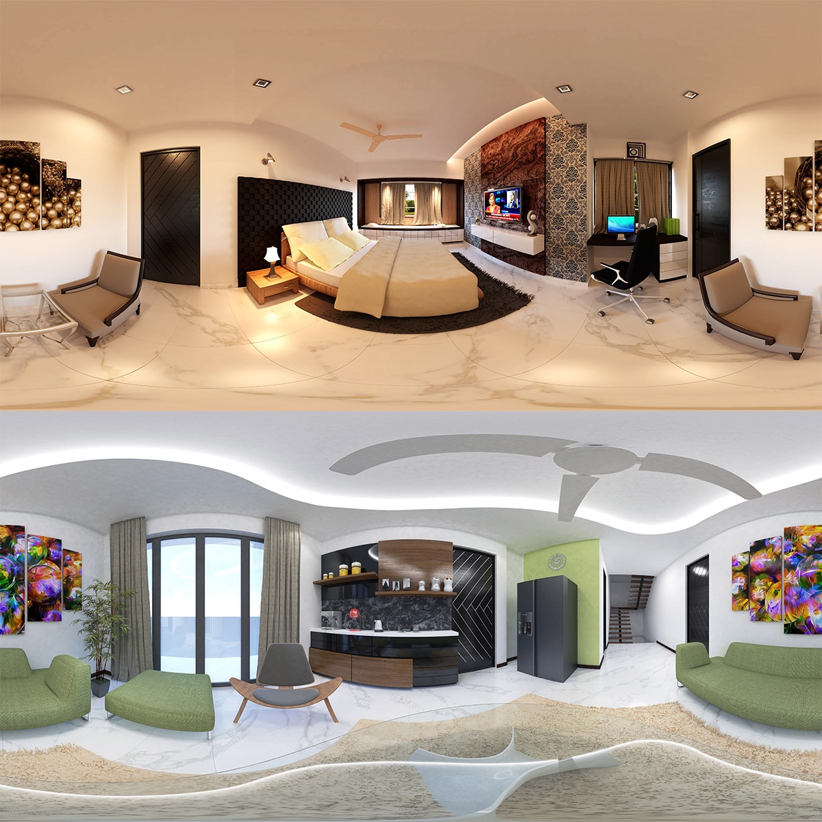 3D View of your flats, homes and bungalows.
Do you want to see the preview of your home or office interior designing?
Imagine your home before you even step in! We create stunning interior concepts in 3D, using advanced technologies to give you a realistic feel of what your completed home would look like.
This is one of the most inspired technology of Interior Designing by Abbot Interiors.
This 3D preview of your home Interior Designing is free. You can customize any kind of furniture and styles according to your requirements.
Only based on the materials used we say our proposal for the interior designing. So, consult with our expert interior designers and conclude the pricing and styles of Interior Designing.
This 3d demo view starts from Rs. 25000 onwards. In this 3D demo view you can see how your interiors of home/ office will be designed. So that in the future you can able to add or delete any design materials or customise the design according to your requirements.