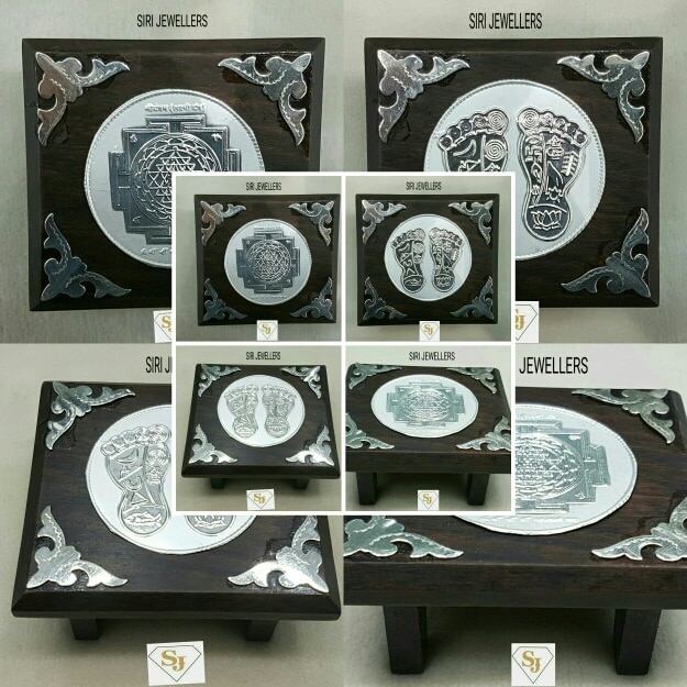Wooden peeta which is available including lakshmi padam and shree chakra very unique and attractive