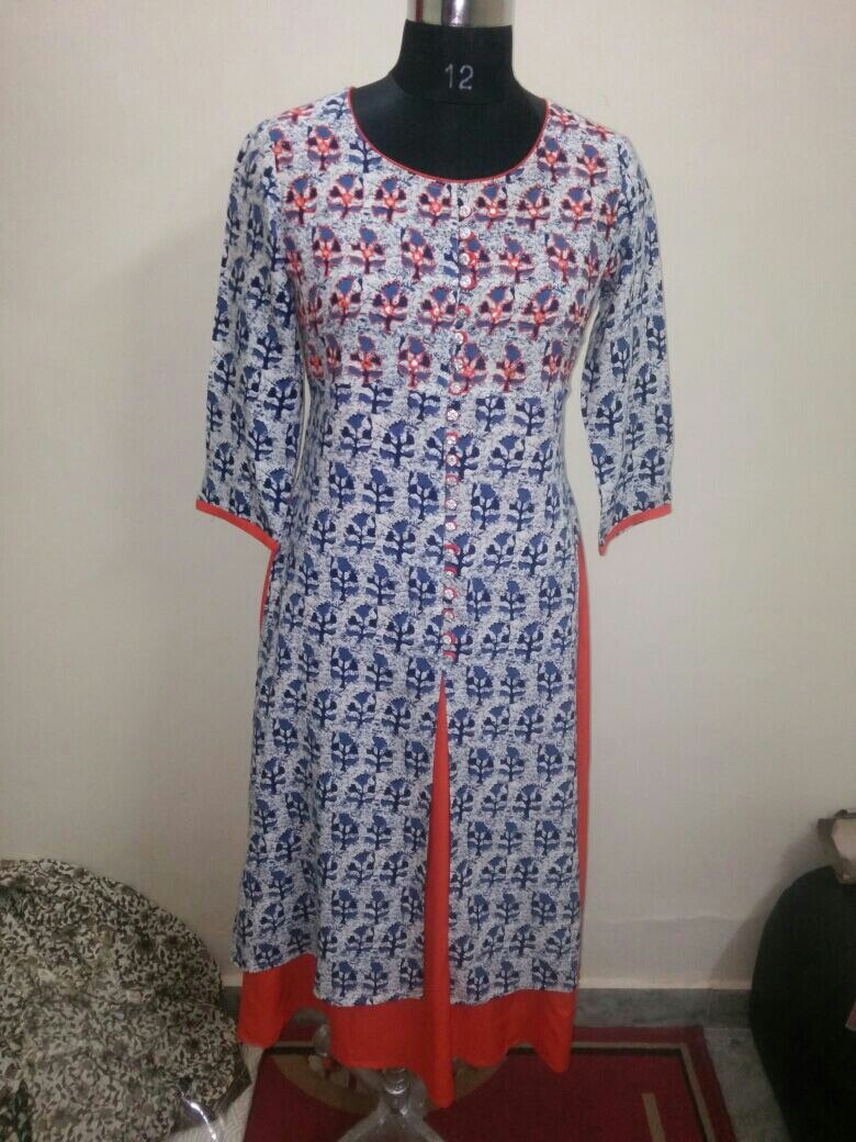 reyon staple dubble layer with embroidery