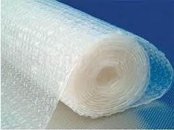 Owing to a modernized infrastructure for trouble-free processing & post-production, we are instrumental in offering Air Bubble Films that is used to protect material against shock and vibration. Offered bubble film is manufactured using premium quality raw material with the help of progressive technology and machines by our experts. The offered bubble film is also used to cushion medium to heavy weight products in different industries.
Features:
Moisture resistance
Chemically inert
Fungal resistance
Air Bubble Application
USED AS PROTECTIVE PACKGING
• USED BY ELECTRONIC AND AUTOMOBILE INDUSTRIES
• MAJORLY USED IN POUCH FORMS BY ELECTRONIC
,AUTOMOBILES , FURNITURES
AND OTHER INDUSTRIES
To - Protect fragile.
• Climatic Hazards (Moisture / Dust)
• Easy to Carry Easy to dispense - Easy to Store Easy to display.
• Flexible & Light weight Packaging, easy for packing and un packing
Basic Properties
1. Water Absorption - 0.02% after 24 hrs
2. Chemical Resistance - Excellent
3. Thermal Conductivity - Very Low
4. Service Temperature - 8 degree C + 60 degree C
5. Transparency - 90%
Other Properties
1. Tensile Elongation at break - More than 200%
2. Bursting Strength - More than 2500kg./cm cu
TECHNICAL Specification
Bubble Diameter - 10 mm
Bubble Density - 8150 Nos/Sq mt.
Maximum Width – 2.0 mt
Length Available - upto 100 mts.
Thickness - 250g / 280g / 320g / 350g / 400g / 450g / 500g / 520g / 560g / 600g