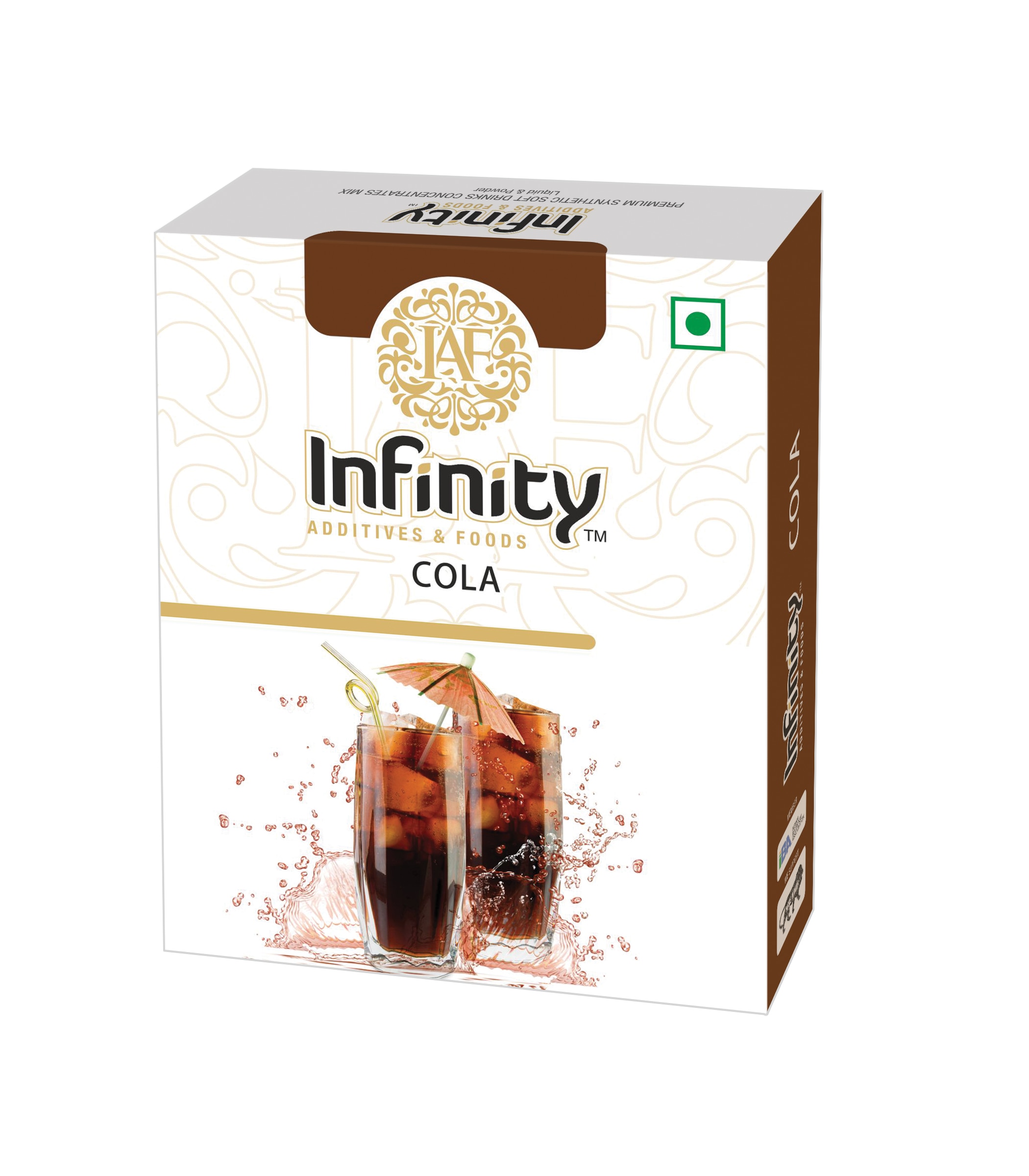 INFINITY ADDITIVES & FOOD`s we are manufacturers and suppliers of soft drinks & beverages flavour, we are offering Cola Soft Drink Concentrate. Our offered products are formulated using optimum-grade ingredients under the guidance of our experts with the help of ultra-modern machinery and cutting-edge technology. The ingredients used in processing these products are obtained from authentic vendors of the industry. Further, these products are hygienically packed, before delivering to our customers' requirements
With a young and dynamic team, we are offering our customers an experience of lifetime which we call as