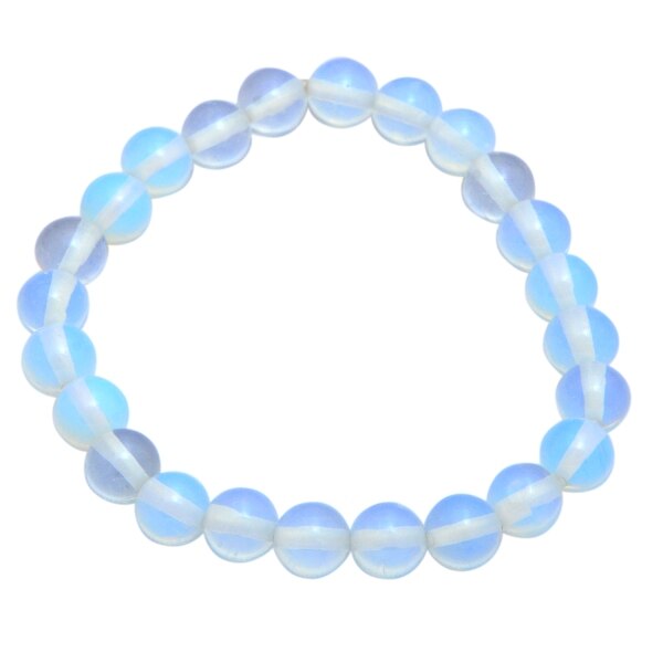 Newly Arrived Opalite Stretchable Gemstone Bracelet - Gemstone Round Bead Bracelet
Metal used = Stretchable Thread
Stone = Opalite
Stone Shape = Round
Size = 7-8mm ( Can do all sizes)
Bangle Size = Stretchable