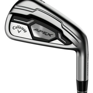 The Callaway Apex CF 16 Iron is precision engineered with industry-leading, category-defining Cup 360 Technology to give you exceptional, consistent ball speed across the face and playability in a forged players iron.
The progressive design creates scoring performance through the set, from your long irons to your short irons. Callaway’s high-tech, multi-piece construction provides a combination of distance, feel, and control that can suit any player, and the extremely soft feel comes from quadruple net forging and mild carbon steel. When you combine all of these advanced technologies, along with the classic, authentic shape, you have a forged iron for all golfers.