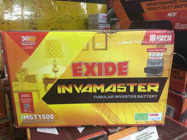 Exide Inva Master - Short Tubular with 30 months warranty.
INVAMASTER IMST1500 - 150 AH
