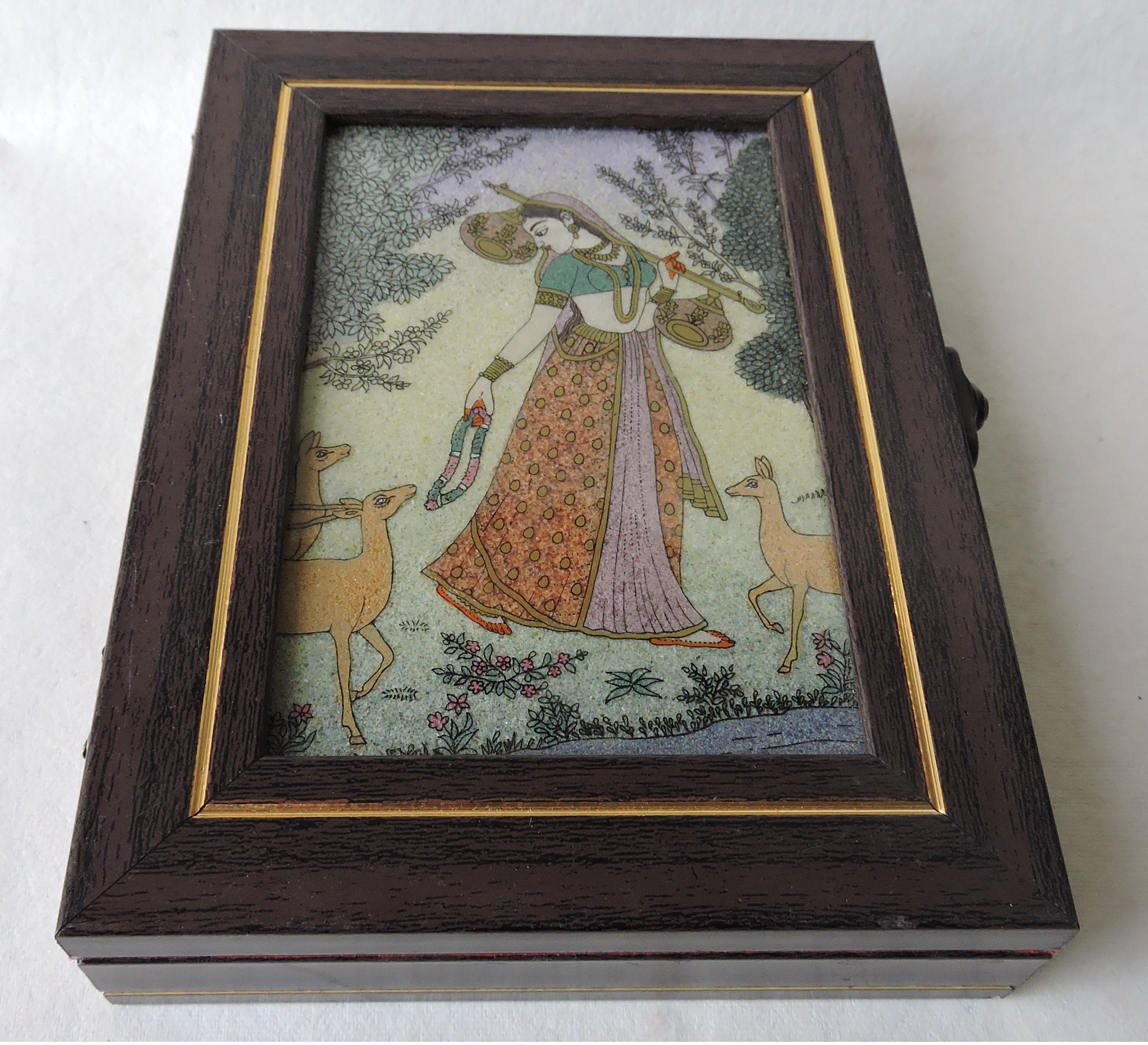 Gemstone Painting Wooden Boxes are made by the hands of the expert Artisan from Jaipur and Product finished with Gemstone Painting Fitted in Wooden Box which is use for home decor as well as use for gift purposes.
PRODUCT SPECIFICATION:
*Material-Wooden and Glass Gemstone painting
*Size-8*10 inches
*Color-Wooden and Multicolored gemstone painting
*Dimension-8*10 inches
*Application-decoration as well as use for gift purposes.