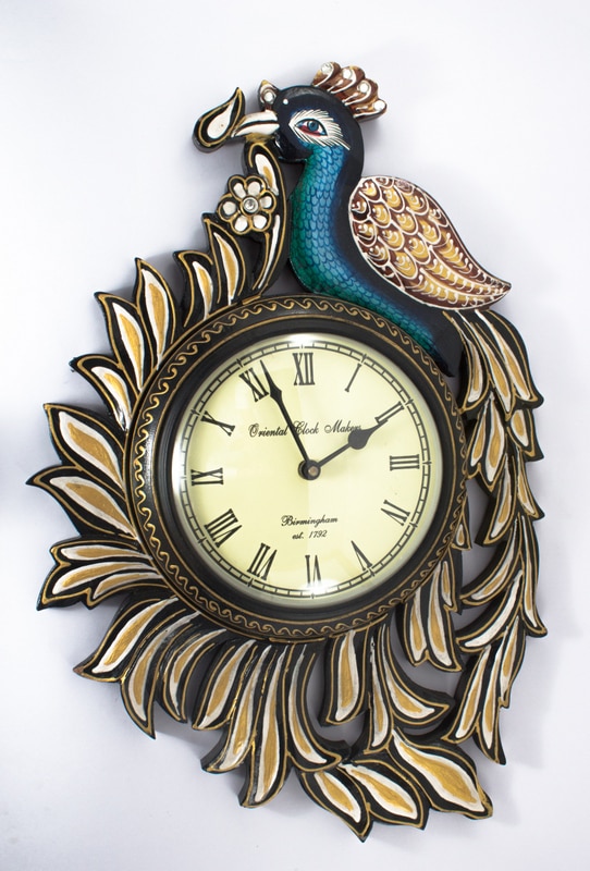 Peacock Design Wooden Wall Clocks are made by the hands of the expert artisan from Jaipur with Quality Hand Carving and Painted Art Work which is use for home decor as well as use for gift purposes.
PRODUCT SPECIFICATION:
*Material-wooden
*Size-14*18 inches
*Color-multicolored
*Dimension-14*18 inches
*Application-use for home decor as well as use for gift purposes.