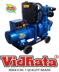 vidhata generator 10kva water cooled three phase handle start on wheel