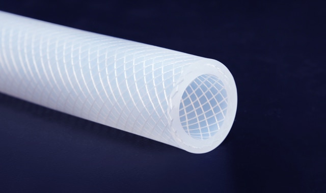 HiPoFlex is Platinum cured Silicone Hose Reinforced with Polyester Braiding. It has excellent flexibility for pressurized fluid transfer application in pharmaceutical and Biotech Industries. We are catering these products to all pharma and biotech companies in India and Overseas. HiPoFlex hose is manufactured under stringent quality parameters to have greater flexibility and minimum bend radius.