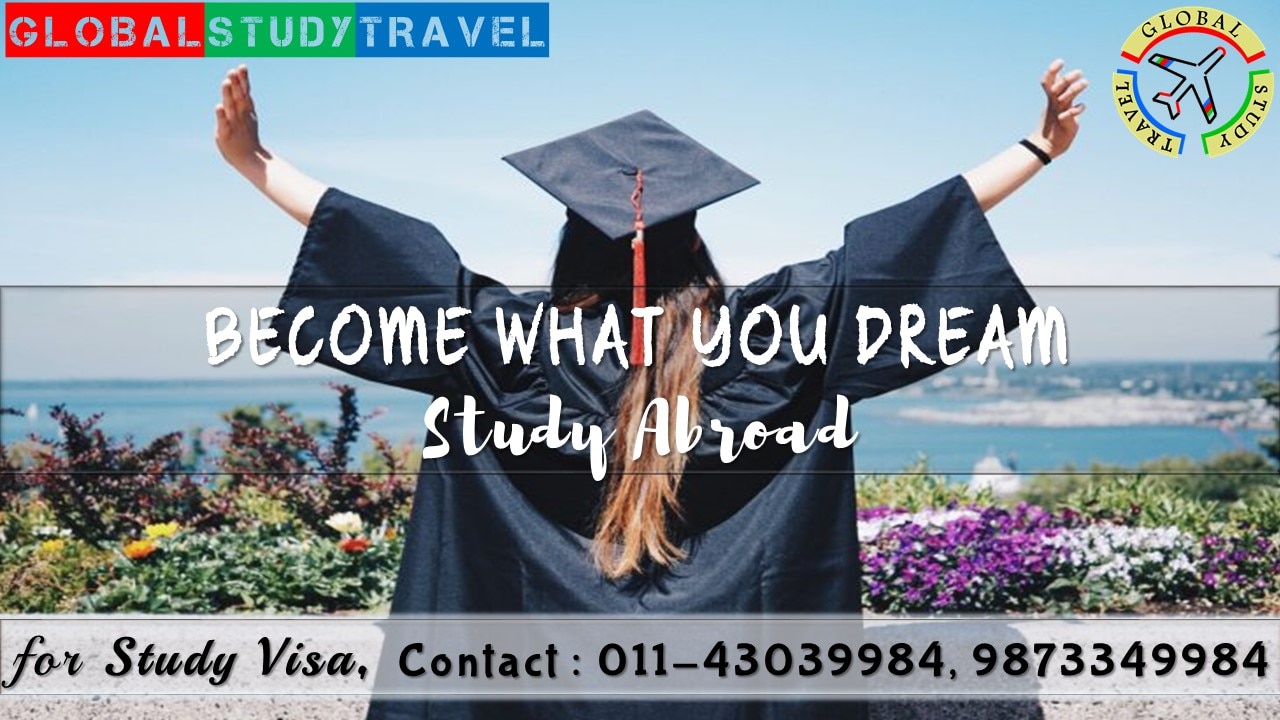 With the world becoming a smaller place, there have been ample opportunities for gaining quality education all over the globe. Such many options of study also bring a great level of confusion with them. It is very important to choose the 3Cs – Course, Country & College in the right way. It is important to select the right combination and this is where GLOBAL STUDY TRAVEL expertise. We assist students to get study visa for Canada, Australia, New Zealand, USA, UK, South Africa, Sweden, France, Spain, Netherlands, Latvia, Czech Republic & many more countries.
Our services include:
- Career Counselling
- IELTS preparation classes
- College/University Selection based on the student’s profile and the funds available with them
- Documentation process
- Visa Filing services
- Interview preparation
- In post-visa services, we help the students with necessities like Foreign Exchange, Telecom Services, Free-Airport Pickup, Accommodation assistance and Job Search assistance etc.
- Permanent Residence application services