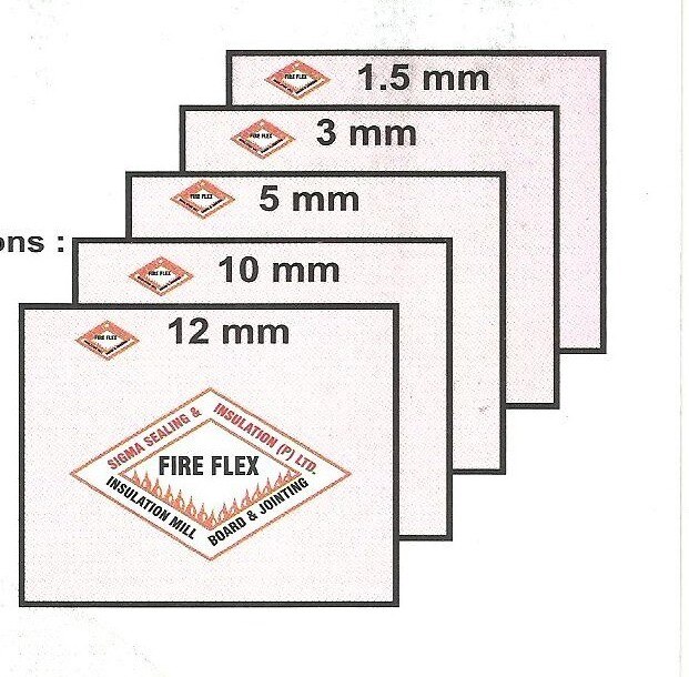 INSULATION ASBESTOS MILL BOARD
THICKNESS: 1.5MM TO 25MM