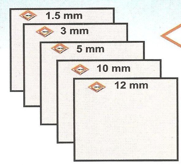 INSULATION NON ASBESTOS MILL BOARD THICKNESS: 1.5MM TO 25MM