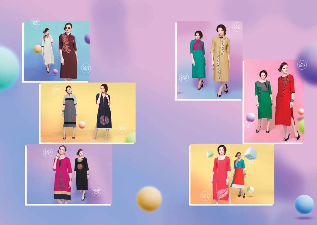 Launching New Rayon Embrioder Kurtis For Casual Wear Collection More Details Below
Top - Rayon ( With Embrioder)
Inner - N/A
Size - M(38), L(40), XL(42) , XXL(44)
Price - 460 + shipping
No. Of Peace - 12
Shipping Extra
Catalog Name KARMA – 3
FANCY EMBRIODERY WORK
www.yashodasarees.com