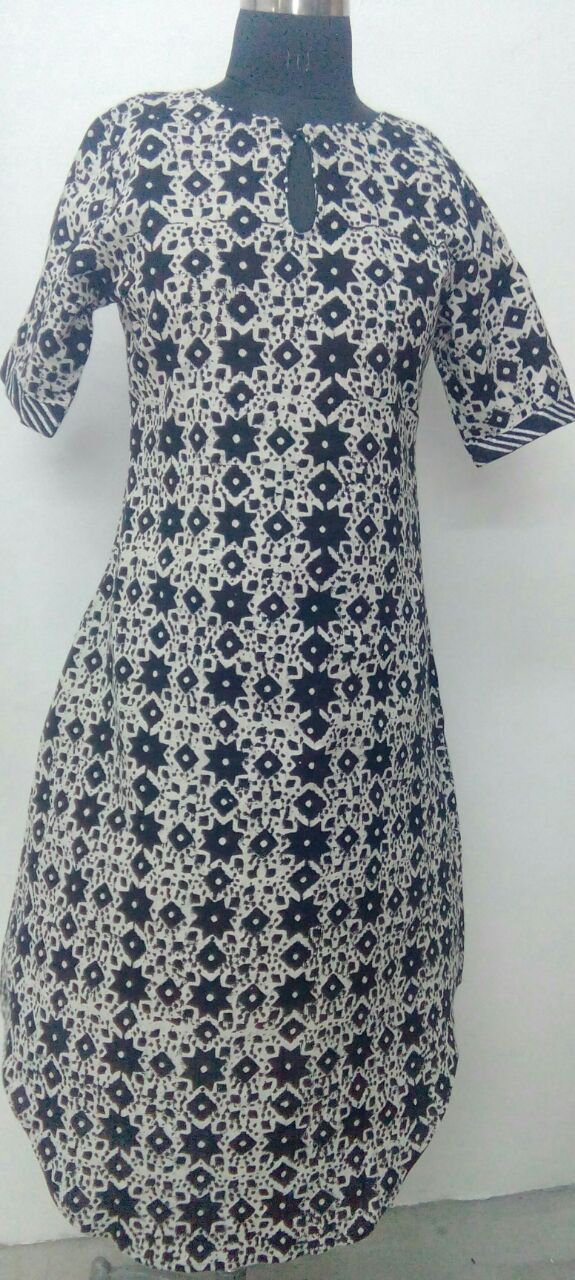 Cotton Hand Block Kurti