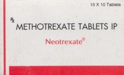 Minimum Order Quantity 180 Piece
Product Type Finished Product
Dose 10-25 mg/day for 4-8 days, repeat after 7-10 days
Usage Commercial, Clinical, Hospital, Personal, Pharmacy Drop Shipper & Medicine Drop Shipper
Packaging Size 2.5 mg x 10's
NEOTREXATE (Methotrexate)tablets and injection an antimetabolite, curative in choriocarcinoma (cancer of the tissue that normally would develop into placenta),also used in other cancers like blood, breast and lung cancers.