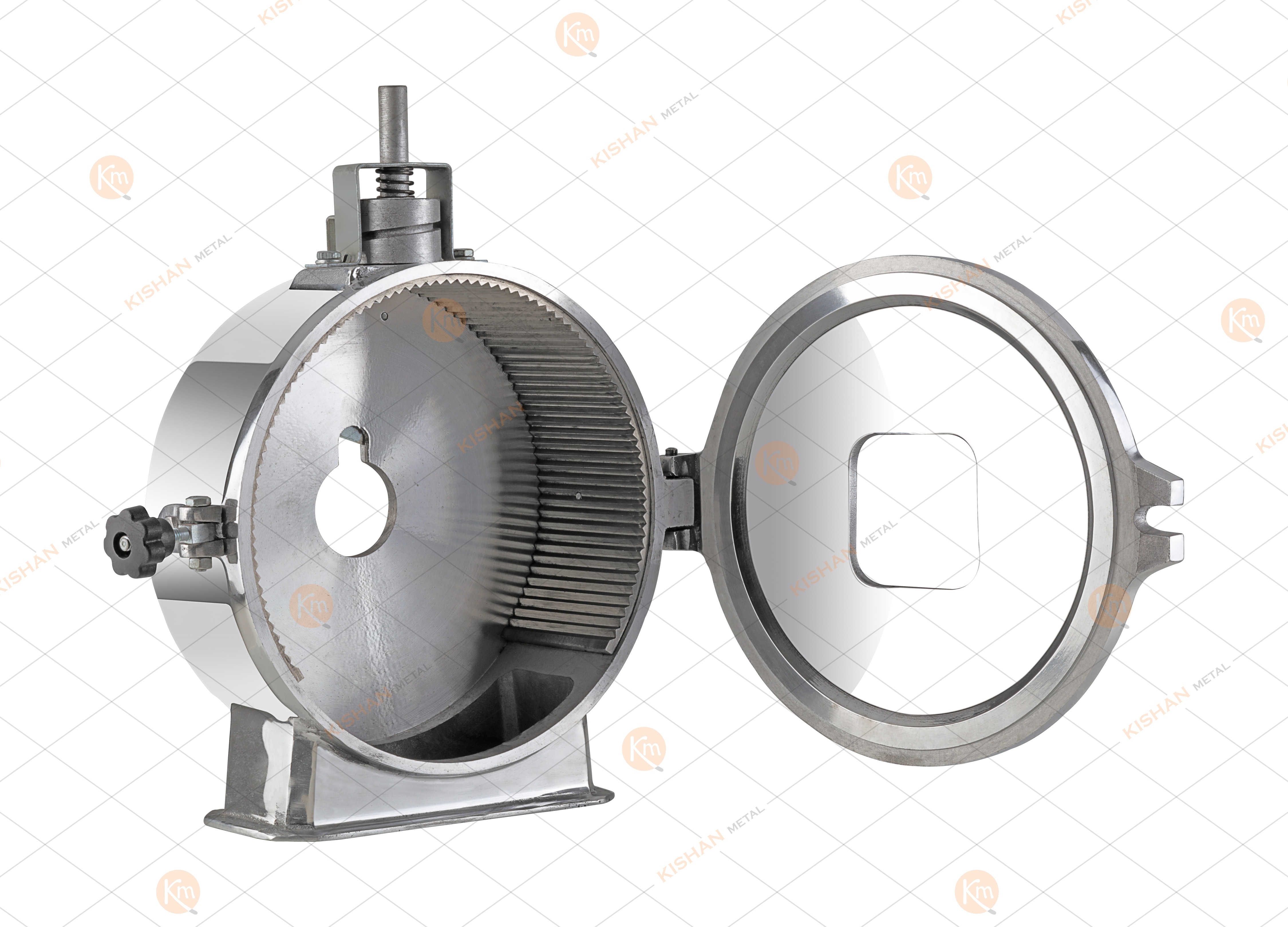 The capacity of this item is 2HP and under the brand “KM” for domestic as well as international market. Kishan metal manufactures these flour mill parts with the aluminium metal. We supply this product to many big manufacturer firm in India.