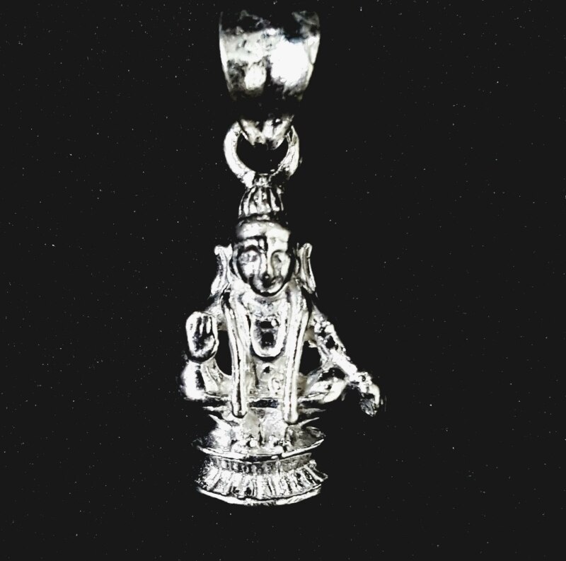 This delicate piece of Lord Ayyappa pendant brings in prosperity and goodwill. Wear it with pride and forever. One can surely invest in such a beautiful piece of pendant and gain plentiful admirations and stares. Adorn this beautiful silver Pendant Gift this to your love and bring that subtle smile on their face. Invest in such a delicate charm and glitter all way along.