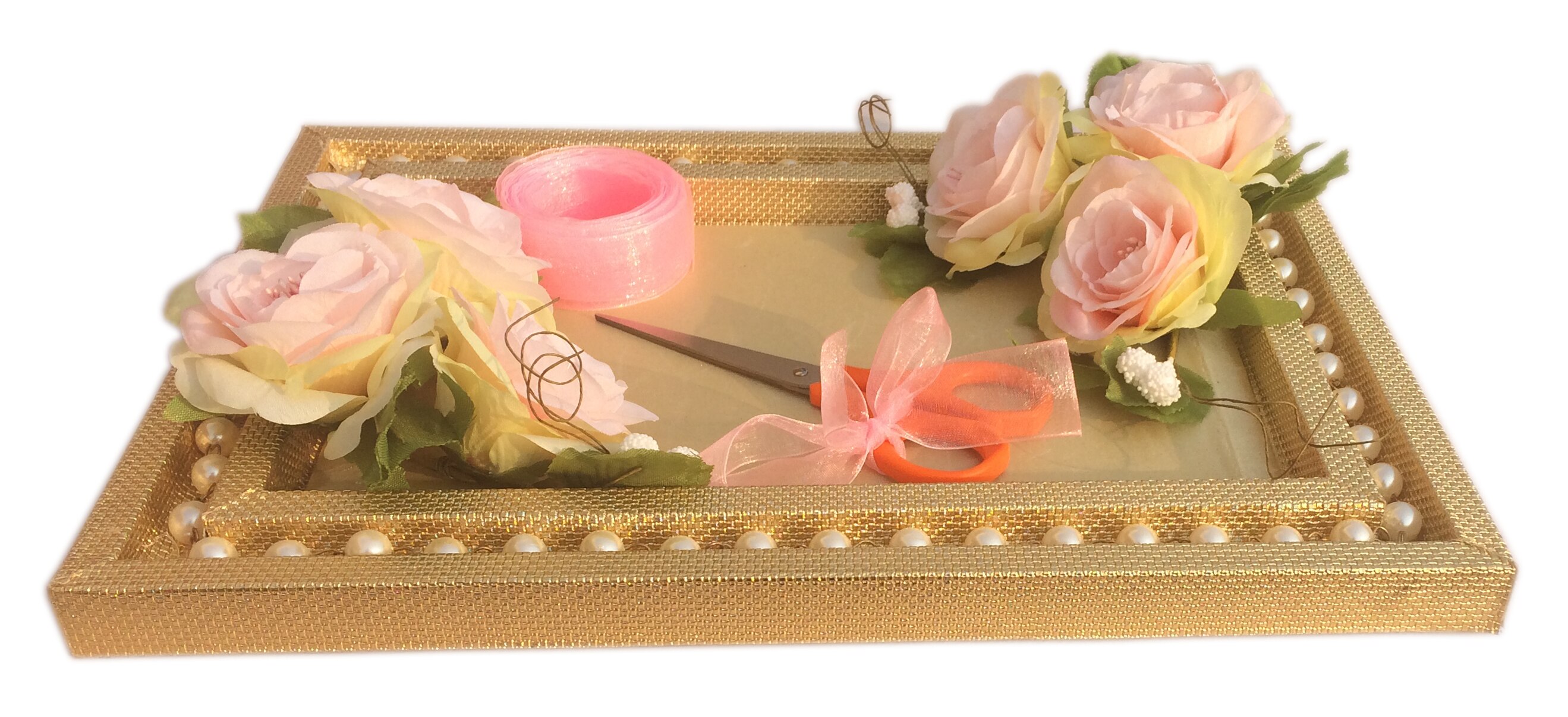 Platter For Ribbon cutting Ceremony with scissors & 4 mt.Ribbon .An exclusive platter for your inaugural events & welcome ceremony .