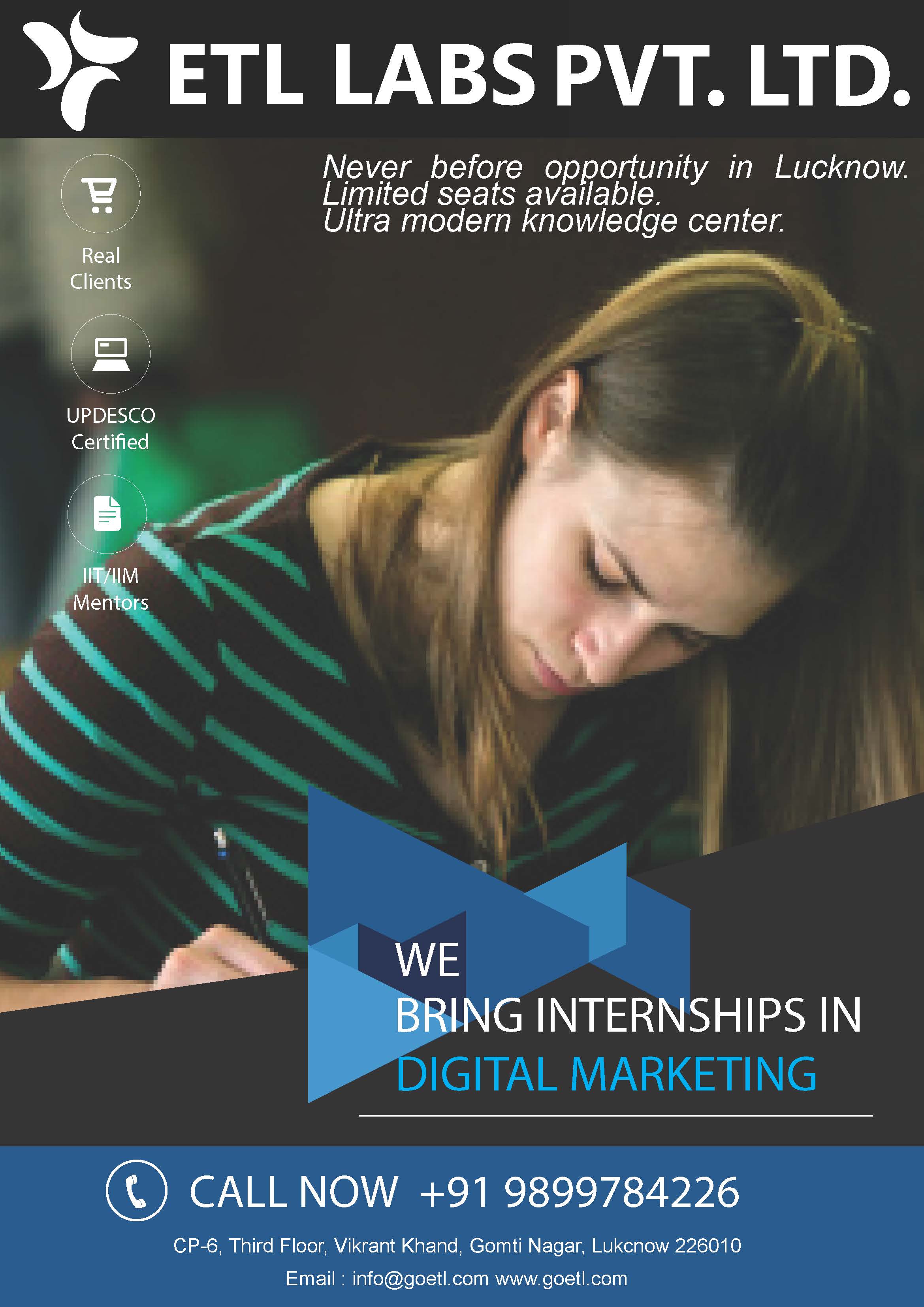 Prepares you for career opportunities and latest trends in Digital Marketing.