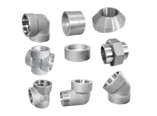 Specifications:
Screwed & Socket Weld Forged Fittings Product: Elbow 90 & 45 Degree / Tee, Cross, Union, coupling, half Coupling, Cap, Reducer & Bussing
Pressure Class: 3000 LBS / 6000 LBS / 9000 LBS
Size: 1/2” to 2”
Material: A105 & SS