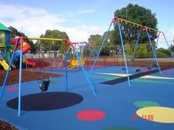 Owing to the sound experience of the market, we have been able to bring forth jointless Children Playground Areas and decorative surfaces for the clients. These clean & safe floorings are developed by our experts using elastic porplastic playground surfaces so as to prevent the falling person from accidents and injuries. Available in different colors, designs and patterns, these floorings have following benefits:
Provide playing fun with an excellent shock absorption when falling
Hygienic and easily cleaned- no bacterial hotbeds (As when using bark mulch, for example)
Undulating playscapes or totally level playing fields for ball games and many other uses
Creative use of colors and varied surface modeling
Fixtures and fittings are integrated into the surface without an joints or gaps
Play in any weather conditions- the water-permeable FUN-system prevents puddle formation and reduces algae and moss growth
Best warranty for safety, cleanliness, perfect appearance and minimum maintenance requirements for many years
Low maintenance costs, no need for replacing rotting or soiled materials, free from extensive repairs, individual defects that may emerge after many years of use are quickly repaired by porplastic service without leaving any joints
Porplastic playground surfaces are weather resistant
Continuous homogeneous surfaces without “dishing” or missing slabs