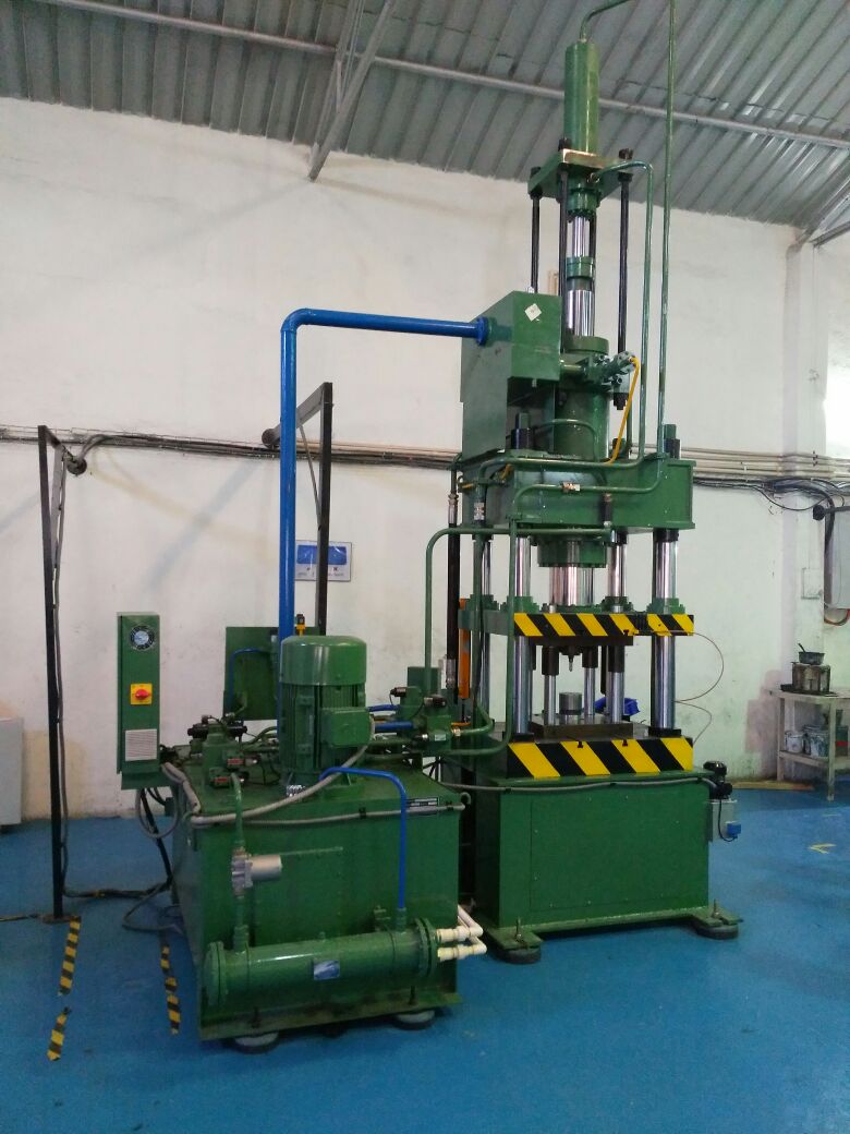 Capacity : 10 TON to 2000 TON *
Stroke : up to 1500 mm *
Daylight : Up to 2000 mm *
Table size : 1000 X 1200, 1500 X 1100, 1800 X 1250 etc. *
Die-cushion or Ejector capacity : 5 TON to 150 TON *
Die Cushion or Ejector Table : 500 X 500 etc *
Die Cushion or Ejector Stroke : 50 mm to 250 mm etc *
Power : HP *
(* Subjected to Customer Requirement)