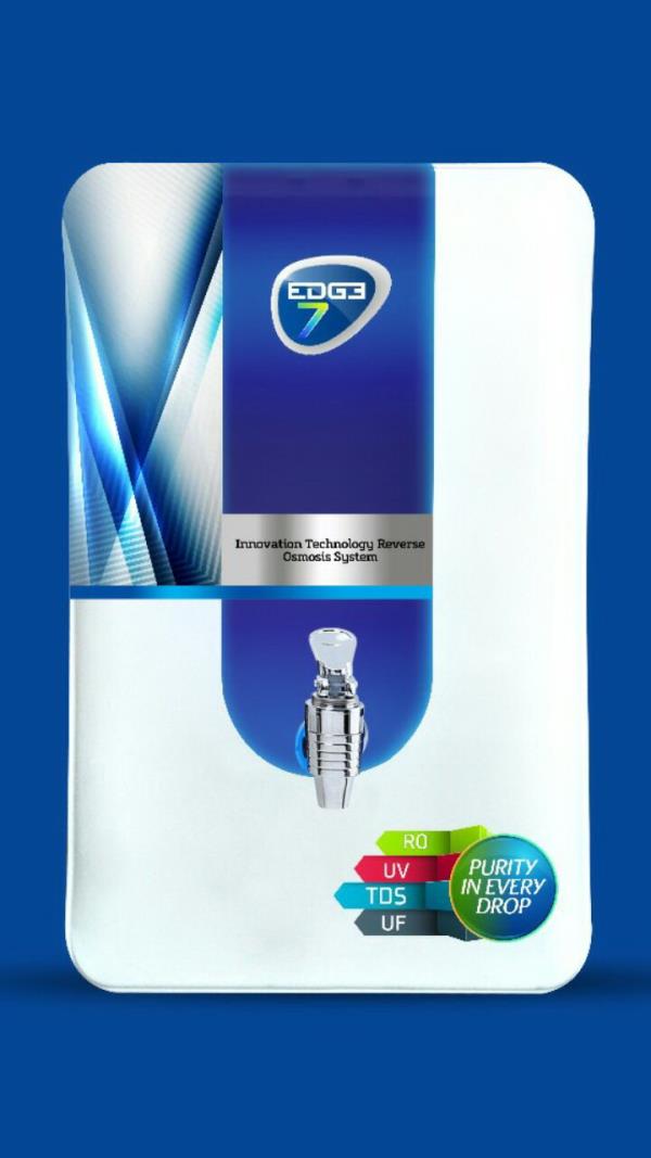 Edge 7 System is the best RO purifier for your home, We are the best dealers in Hyderabad for domestic RO water purifier
RO membrene
Sediment
Carbon
Ultra Filter
TDS Controller
Ultra Voilet