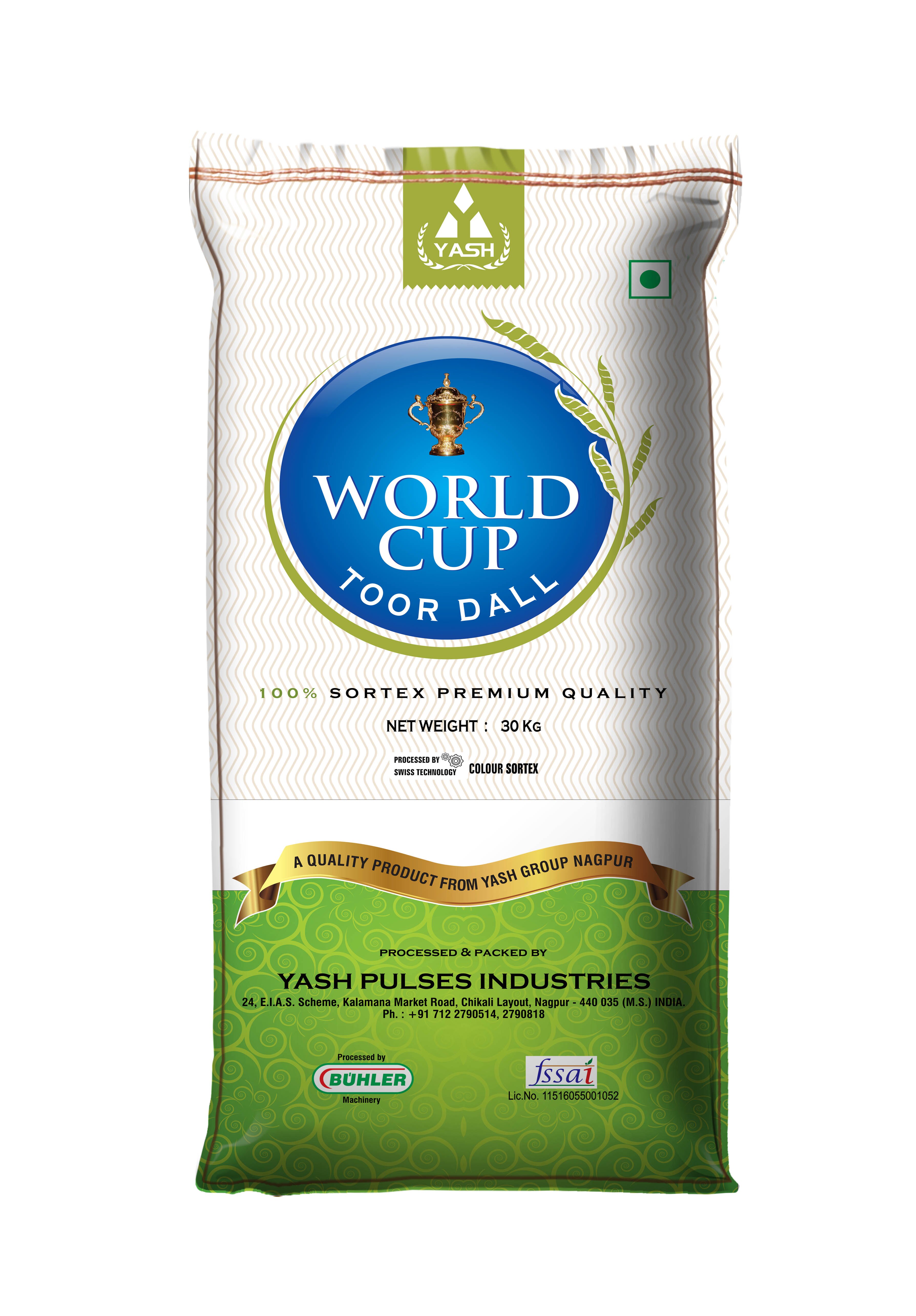 world-cup-toor-dal-25-kg-in-nagpur-india-from-yash-pulses-industries