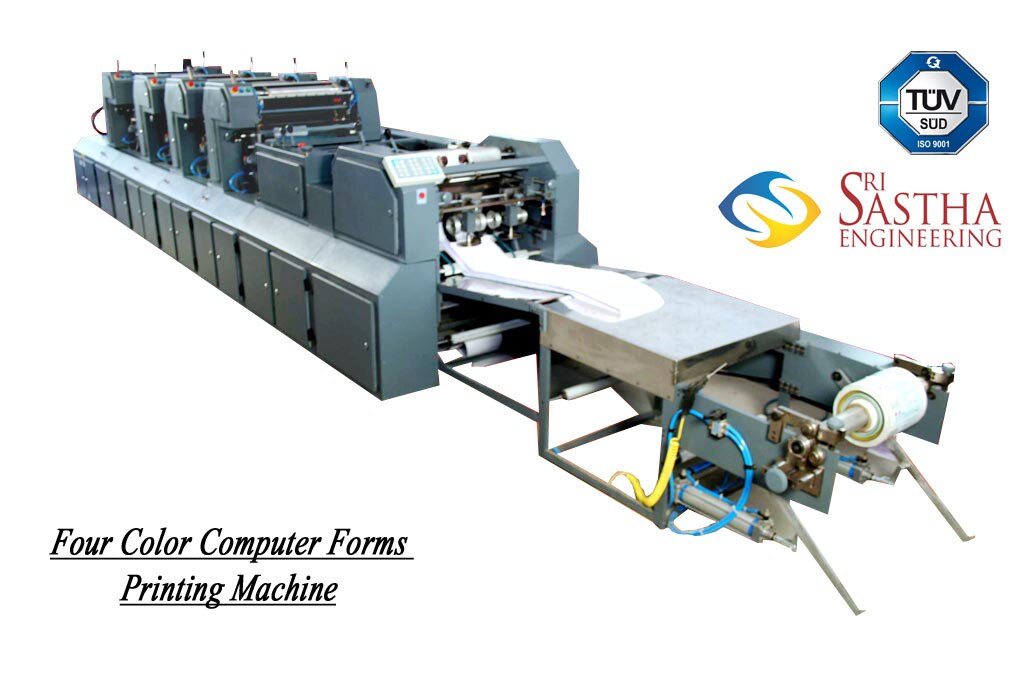 Four Color Computer Stationery Printing Machine Sri Sastha Engineering
