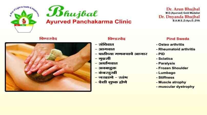 Pindasweda---(Navarakizhi/Shalishashtika sweda)---
It is a form of sweat inducing massage treatment .
It improves muscle and bone strength.
It provides relief in pain, swelling and stiffness mainly in rheumatological conditions like
aamvata,
Rheumatoid Arthritis,
back pain,
skeleto muscular disorders,
neurological disorders, sciatica ,
all joint pains,
stiffness,
osteoarthritis,
paralysis ,
muscle atrophy,
frozen shoulder,
rejuvenation