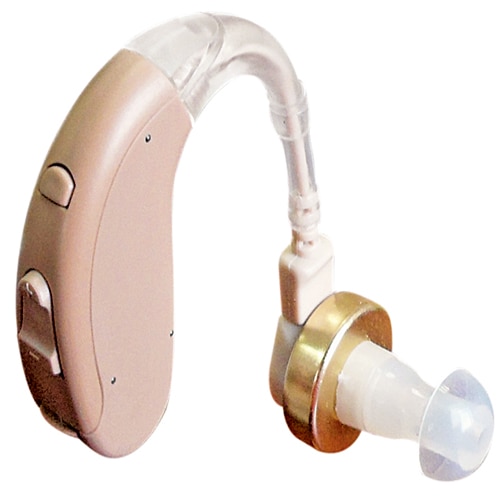 A digital hearing aid is a hearing aid device that receives sound and digitizes it (breaks sound waves up into very small, discrete units) prior to amplification.