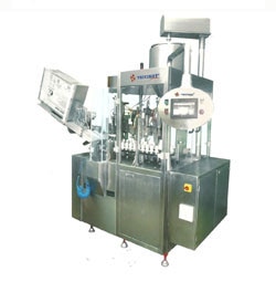 Models available in single /double/four head.suitable for Aluminum/Lami/plastic tubes.capacity 60 to 180 tubes/min. Tube orientation unit,jacketed hopper. In-Feed system for oval tubes. cGMP with documentation.