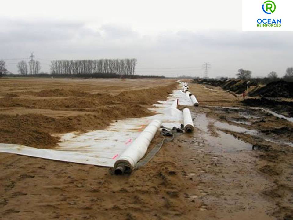 Although non-woven geotextile has a lower tensile strength than the woven type, it still offers great strength, durability and excellent drainage properties. Non-woven geotextile is a felt-like fabric made by thermally bonding polypropylene or a mixture of polypropylene and polyester fibres and then finishing using needle punching, calendering and other methods. This type of geotextile fabric is easier to cut, has a high water permeability rate and does not lose strength over time, in the same way as the woven fabric does, when used below ground. This makes it ideal for use beneath driveways and roads and in land and stormwater drainage systems, where long-term ground stabilisation and filtration is required.
Nonwoven Geotextiles are needle punched to form a strong fabric that retains its dimensional stability and is resistant to damage from construction stresses.Nonwoven Geotextiles are available in varying strengths and thicknesses to ensure appropriate material selection for your project. Custom roll sizes are also available.
Nonwoven Geotextiles have a wide range of applications in civil environmental engineering and construction projects. Their uses include:
1. Filtration of soils in drainage applications by retaining soil particles while allowing for the free flow of water
2. Separation and stabilization in road and railway construction
3. Prevention of soil movement in erosion control measures
4. Cushioning and protection in many containment projects