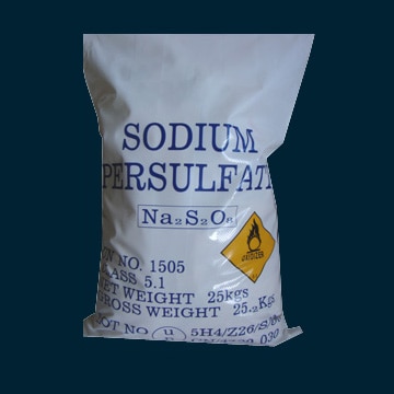 Sodium Persulfate is a white, crystalline, odourless salt or crystalline powder with the density of 2.59 g/cc. It is used as initiator for the Polymerization of monomers and as a strong oxidizing agent in many applications. It has the particular advantage of being almost non – hygroscopic of having a particularly good storage stability as a result of its extremely high purity and of being easy and safe to handle.
Items Specifications
Chemical/Product Sodium Persulfate
Abbreviation NaPS
Chemical name Sodiumperoxodisulphate
Chemical formula Na2S2O8
CAS – Number 7775 - 27 -1
Molecular weight 238,1g/mol
Appearance wihte, crystalline
Assay active oxygen content min. 99% NaPS min. 6,65%
Bulk density 1200 - 1350 g/l
Chloride and chlorate(as CL) 0.005% w/w max
Manganese (Mn) 0.0001% w/w max
Iron(Fe) 0.001% w/w max
Heavy metals (as Pb) 0.001% w/w max
Ammonia (NH4) 0.05% w/w max
Moisture 0.05% w/w max
Recommended storage temperature Normal Temperature
Storage validity 12 months