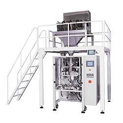 Multi Weigher FFS Machine
We are offering Multi Weigher FFS Machine. Our clients can avail these weighers in different grades and dimensions as per the requirement of the clients. We also perform various quality checks to ensure that these machines are in accordance to the international standards.
Specification:
Stepper motor drives for all actuators & no Pneumatics is needed
Completely micro-processor controlled for easy set-up and operation
Superior accuracy with high speed operation
User friendly color touch screen controls
Self-diagnostic
Quick access to all parts for cleaning and maintenance; No tools required
Statistical data available on screen or via optional printer output
Stainless steel contact parts throughout. IP 65 rated
Machine setting can be simply programmed and stored in the machine memory to allow for different product weights, as well as products with different feeding characteristics.
Weighing accuracy 0.4 to 1.0
Intermittent Type Sealing
Photocell Eye-Mark Registration System
Telescopic Adjustable Disc attachable
Weigh Filler Attachable & suitable to pack potato chips, namkeen, banana chips etc.
P.L.C. Controlled Panel
Equipped with rigid collar type chute
Automatic Temperature Controlling System
Additional Information:
Item Code: FPM-2501-MW