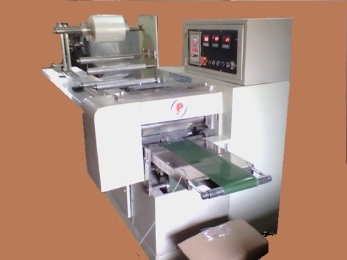 Soap Wrapping Machines
Automatic Flow Wrapping Machine suitable to pack Biscuit / Toffee/SOAP Bars in Laminated pouches. Conveyor Feeding System. The Machine is equipped with Photocell Unit & Camera for accurate sealing of pouches at Eye-Registration Mark. All the contact parts of the machine are made of SS-304.
Production output: 100 to 120 pouches/min.
Model no. FPM/3101/PW