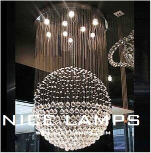 Crystal spiral chandelier