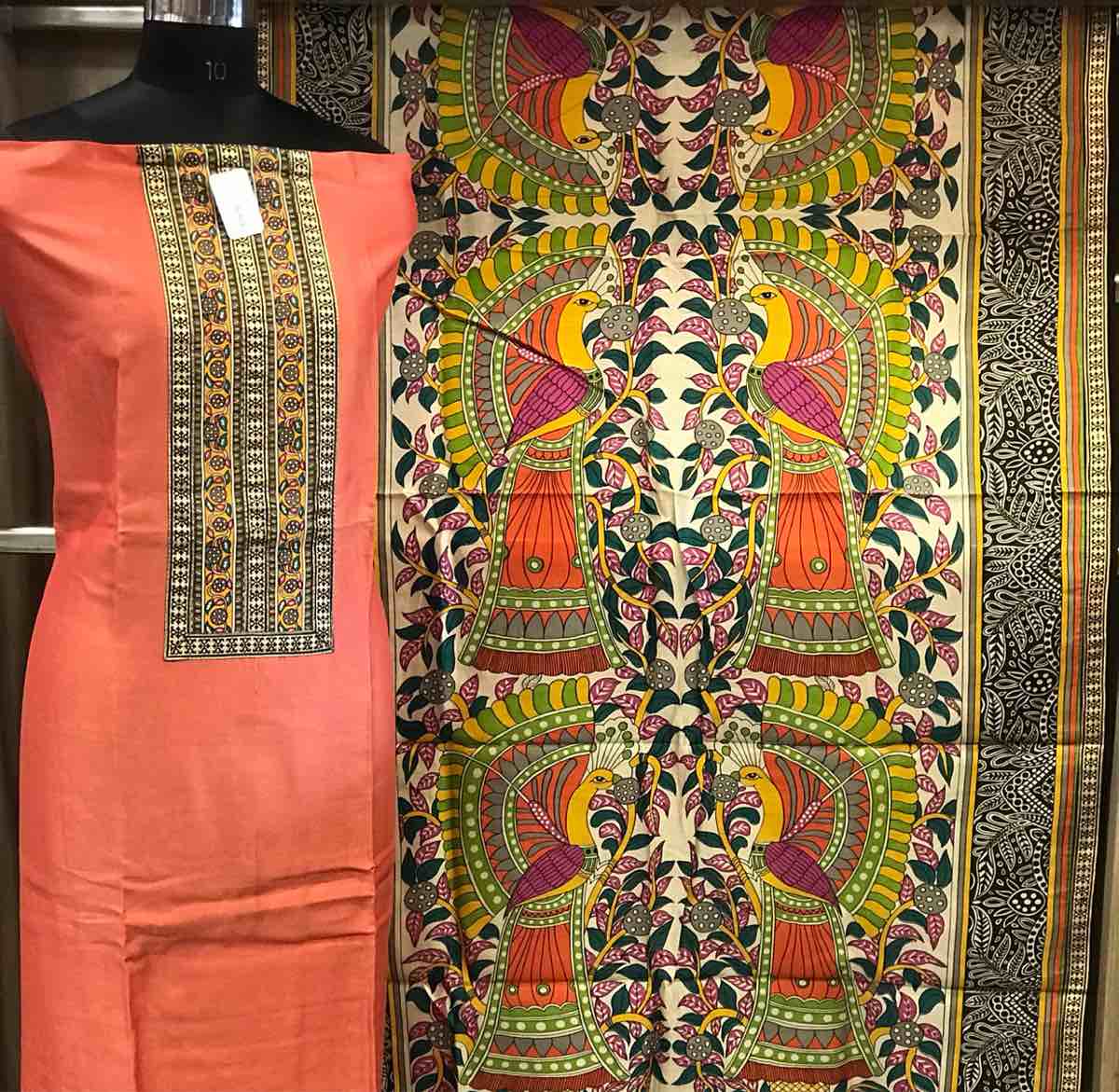 Mashwari suits with jaipuri Block Prints