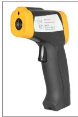 The HEATCON infrared thermometer is a compact, lightweight and low cost infrared thermometer. Simply aim and pull the trigger to display the temperature of the item being measured. Infrared thermometer measures temperature over the range of -50 to 330°C with an assured accuracy of ±2°C over the range of 0 to 330°C, outside of this range (-50 to 0°C) accuracy is ±4°C.
This infrared thermometer has a clear, easy to read, LCD display with low battery, and backlight indication and an auto power off facility that turns the instrument off after 10 seconds, maximizing battery life. The Mini HEATCON INFRARED THERMOMETER is ideal for numerous temperature measurement applications where contact with the item to be measured is an issue.
It is switchable to measure °C or °F.
Infrared Thermometer
Specification
Heatcon infrared Thermometer
Range
-50 to 1200°C
Resolution
0.1°C or °F
Infrared accuracy
±2°C (0 to 330°C) and ±4°C (-50 to 0°C)
Field of view
Target ratio 12:1
Emissivity
0.95 fixed
Battery
9 volt PP3
Battery life
80 hours continuous use
Display
Custom LCD
Dimensions
39 x 95 x 131mm
Weight
130 grams