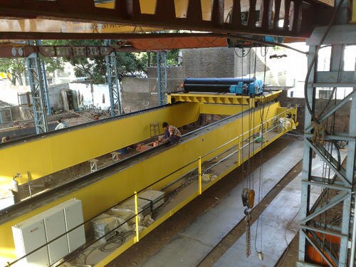 Product Details:
Capacity 0-1 ton, 1-3 ton, 3-6 ton, 6-10 ton, 10-15 ton, >15 ton
Chain Length (meters) 2-4 , 4-6 , 6-8, 8-10 , >10
Trolley Option With Trolley, Without Trolley
Hoist manual, Electric wire rope hoist, Flame proof hoist, base mounted hoist, crab type hoist, EOT overhead cranes, Underslung crane, Gantry crane, Goliath crane, single girder crane, double girder crane, semi gantry crane, single girder H.O.T crane, double girder H.O.T. crane. flame proof crane, jib crane, Flaxible trolly hoist.
Telescopic Chute
Manufacturer of a wide range of products which include EOT Cranes & Hoist and Telescopic Chute.
Approx Price: Rs 1 Lakh /Piece
Minimum Order Quantity: 1 Piece