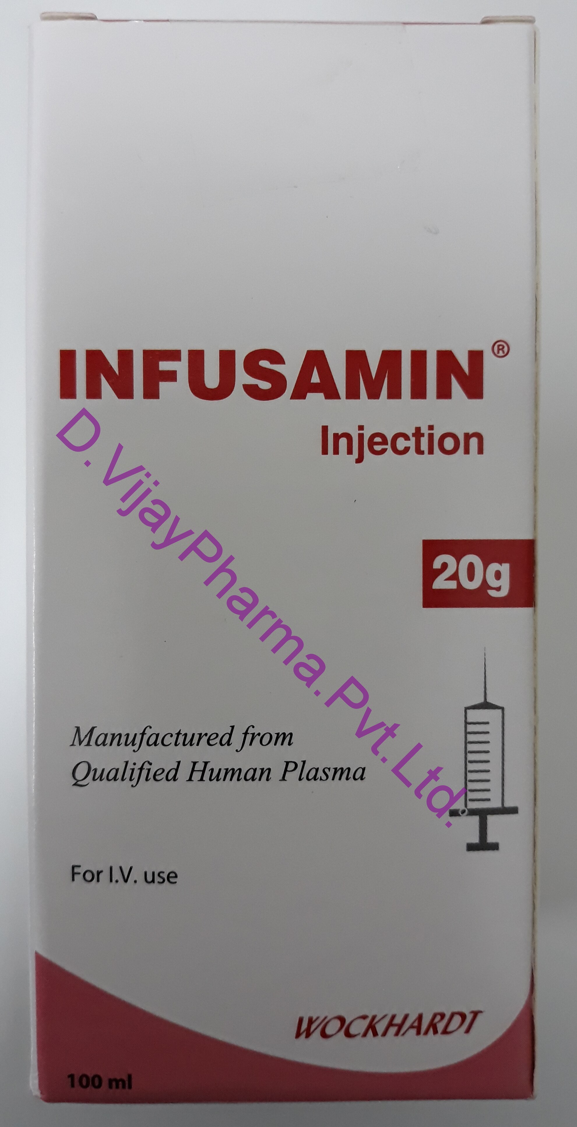 GENERIC NAME :- HUMAN ALBUMIN
MFG.WOCKHARDT.LTD.
PACKING :- 100ML
SIMILAR OPTIONS AVAILABLE
ANTI CANCER INJECTION