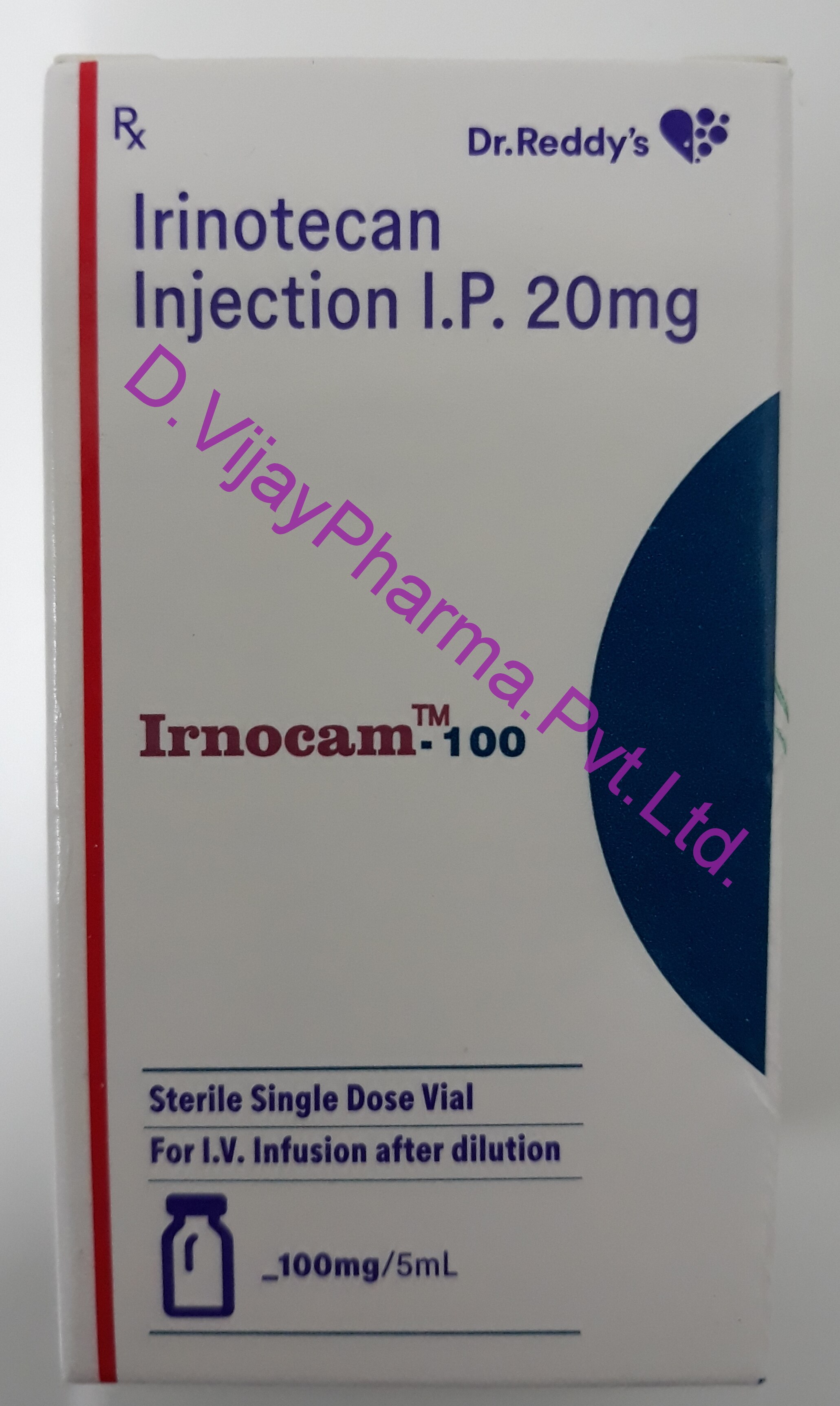 GENERIC NAME :- IRIONOTECAN
MFG.DR.REDDY'S.LTD.
PACKING :- 5 ML & VIAL
SIMILAR OPTIONS AVAILABLE
ANTI CANCER INJECTION