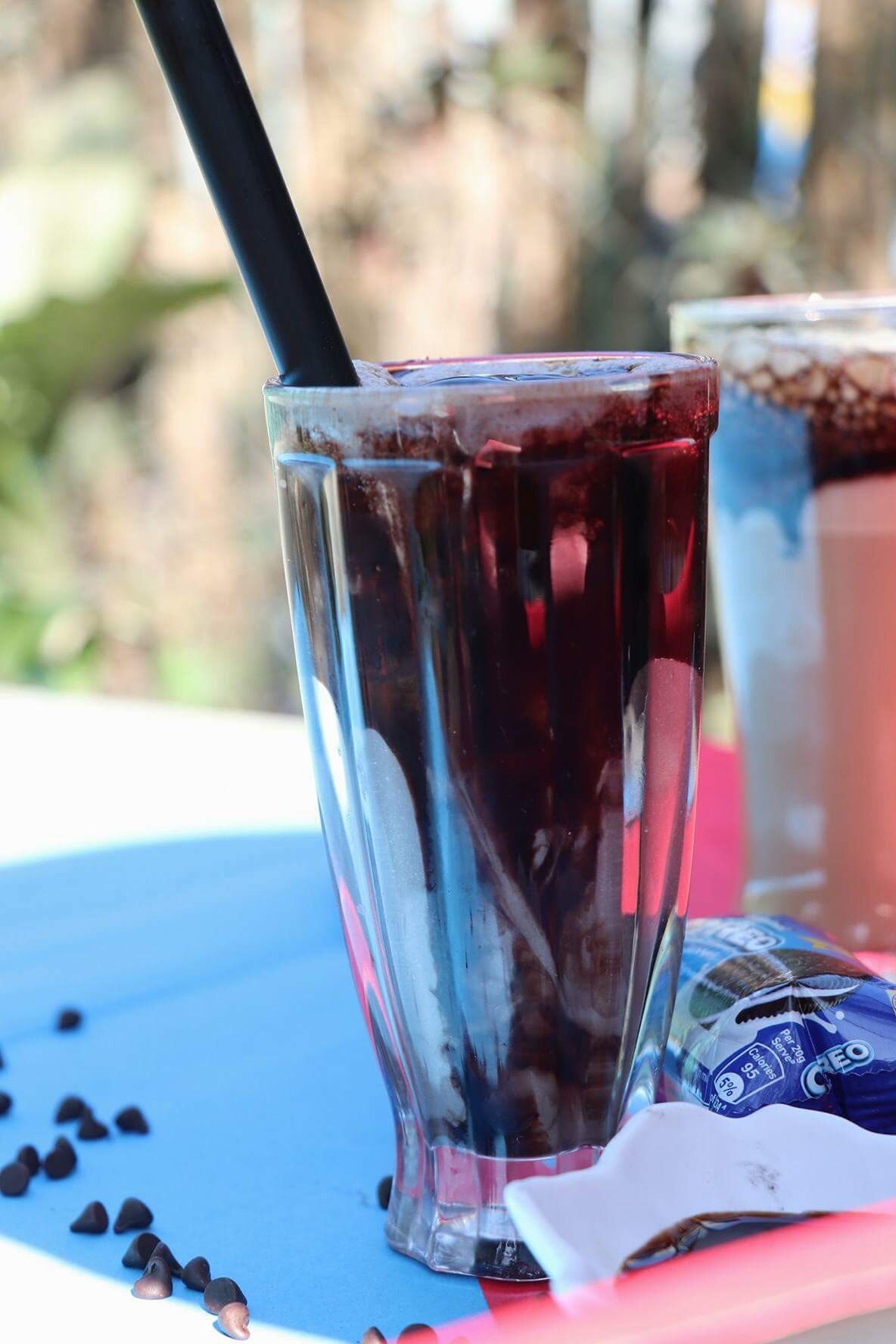 Cold coffee with extra chocolate