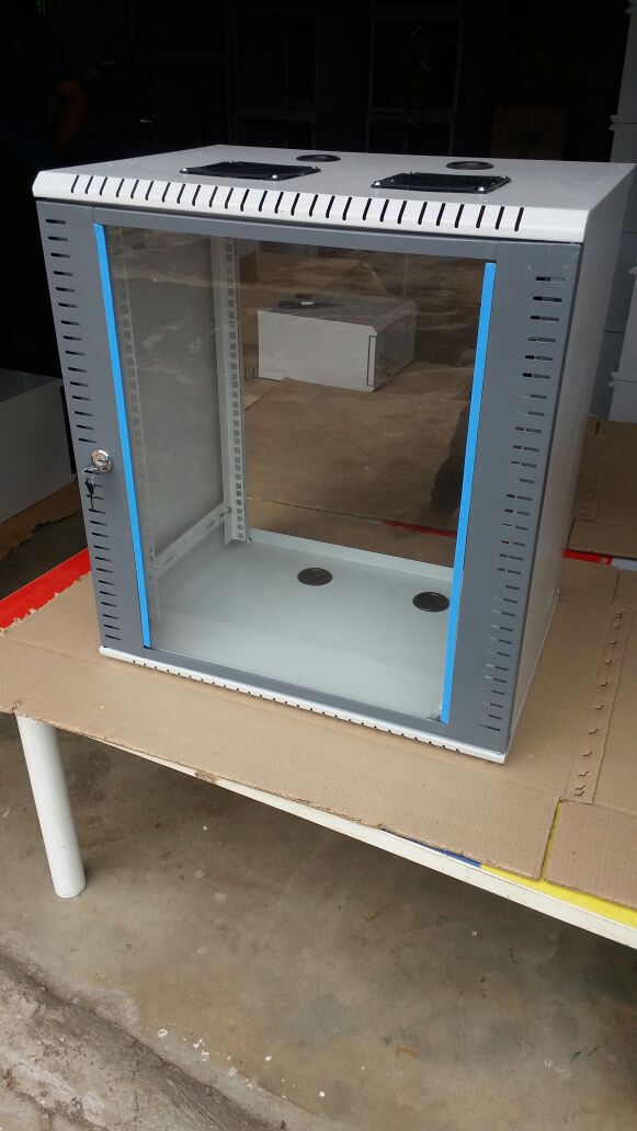 12U Network Rack
Minimum Order Quantity: 10 Unit
12U network racks are convenient and quick wall mounting. It has cable entry on top and bottom cover and made of a cold rolled sheet.
Specification:
• Size: 607 x 400x 550mm
• Metal Thickness: 0.8mm