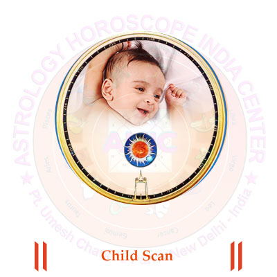 Child horoscope reading is a reliable way of knowing health prospects of your child. By choosing child scan horoscope service is to access astrological details of your kundali and deeply-analyzed details about planetary transit and its relatable influences in the life of your baby. The child birth chart horoscope reading is entirely designed to answer each and every question related to wellbeing of your baby together with giving you a comprehensive understanding about the luck of father/mother/brother/sister of the infant. With reliable child astrology taken into practice, we offer important tips and remedial measures about the health, safety and well being of your baby.
Your Report Will Contain:
• Astrological Details of your both kundali
• A complete analysed report about your Child
• Planets and their influences
• Health of the New Born
• General Luck of Father/Mother/Brother/Sister, etc. of the New Born
• Astrologically suggested name of the New Born
• A copy of the Birth Chart made on the basis of Indian System
• Prosperity/Happiness/Joy in the family, if any by the birth of the new born
• Accurate remedial measures to deal with future problems
• Important tips to make situations easier for you
Benefits of this report:
• You have all Astrological details of the child.
• You know about effects of planets in Kundali of the Kid.
• Present and future health prospects are known by you and in turn due care in this regard.
• You know about happiness, prosperity to follow after birth of the child.
• You know about due remedial measure to handle any problem in future.