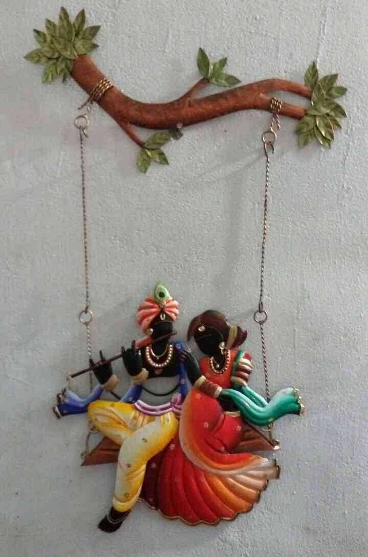 Wrought iron handicraft Radha Krishna jhula wall hangings Nagpur